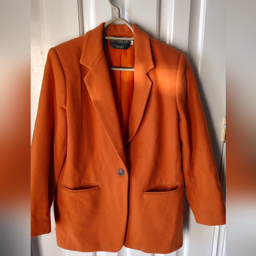 Studio 205 orange blazer